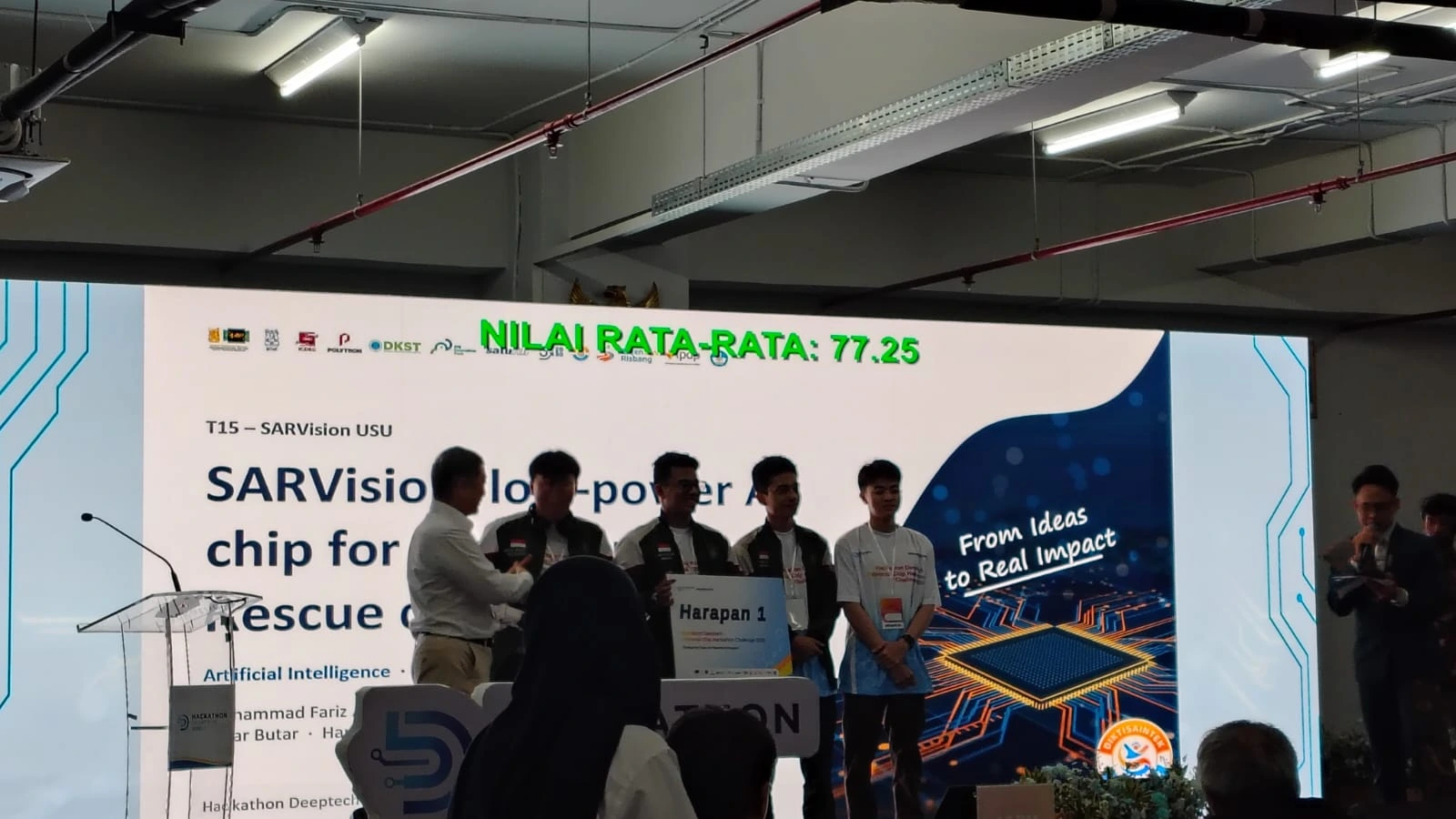 Tim SARVision FT USU Raih Harapan I Indonesia Chip Hackathon Challenge 2026
